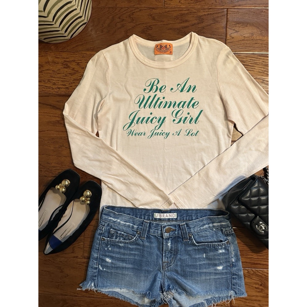 Vintage 00s Juicy Couture Orange Tag Tee USA RARE HTF Ultimate Girl Small NWOT